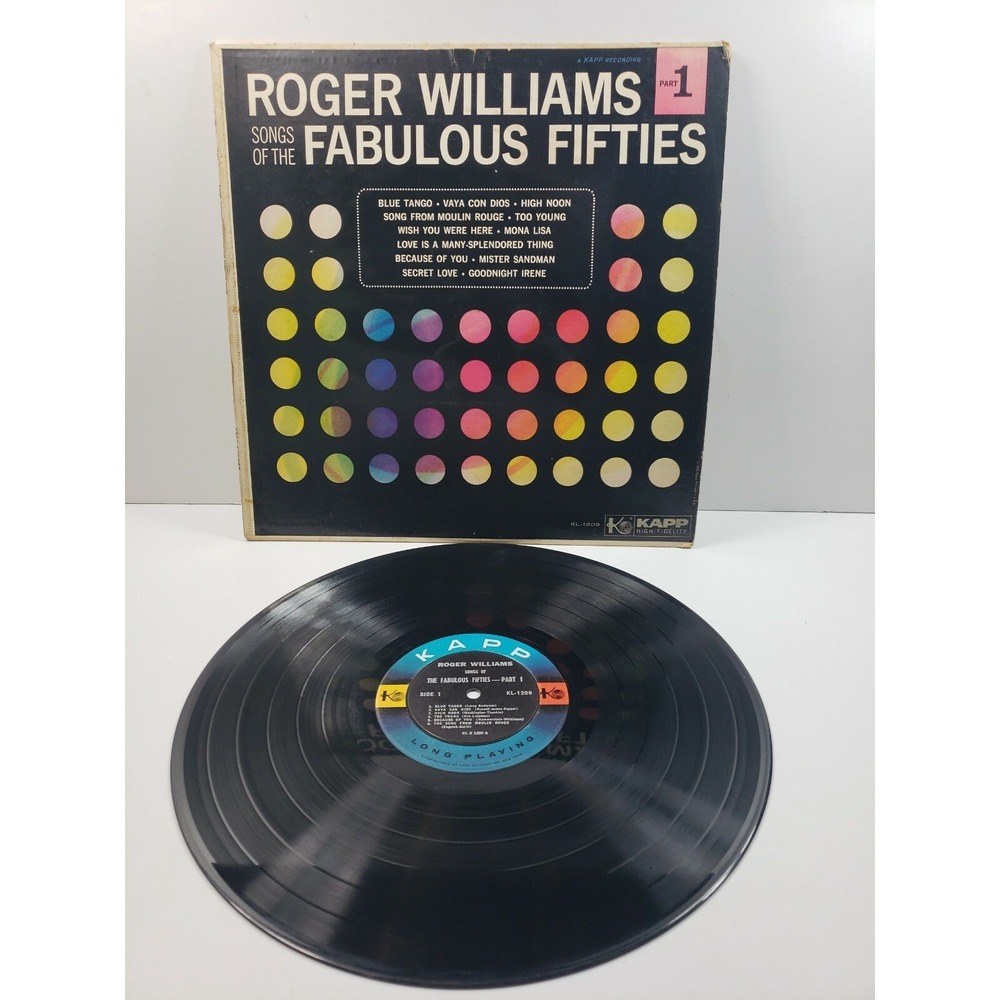 1960‎ ROGER WILLIAMS Songs of the  Fabulous Fifties 2 Kapp Records Vinyl  VG+